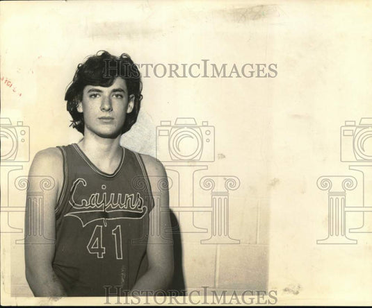 1972 Press Photo Cajun basketball player Kevin Reily - noo70573- Historic Images