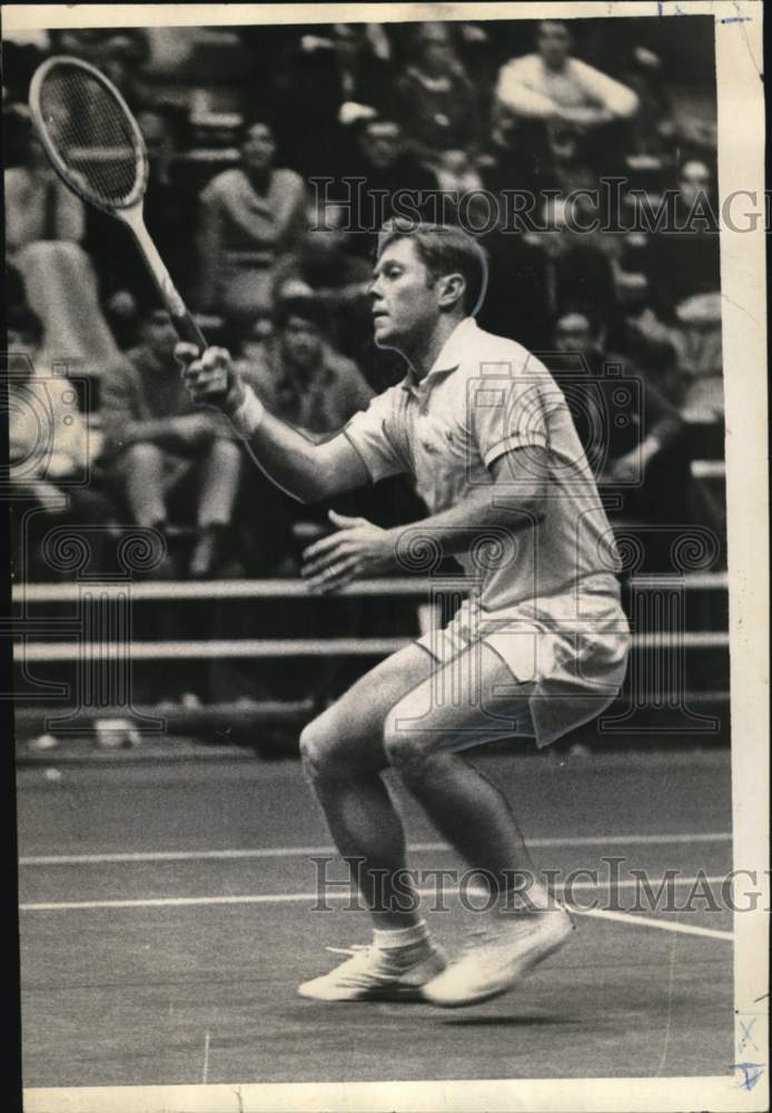 1967 Press Photo Cliff RIchey plays in Sugar Bowl tennis tournament at Tulane - Historic Images