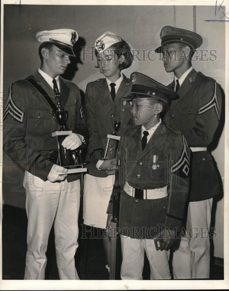 1967 Top performers in Rugby Academy&#39;s Competitive Drill - Historic Images