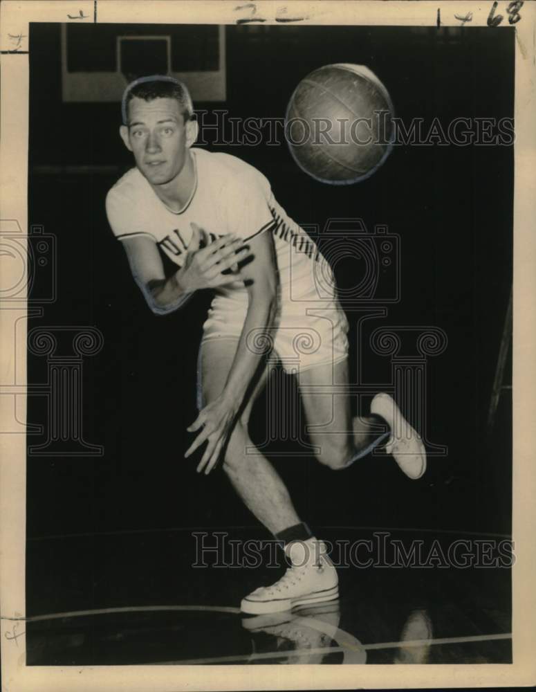 Press Photo Dick O&#39;Brien, Tulane basketball guard - noo71844 - Historic Images