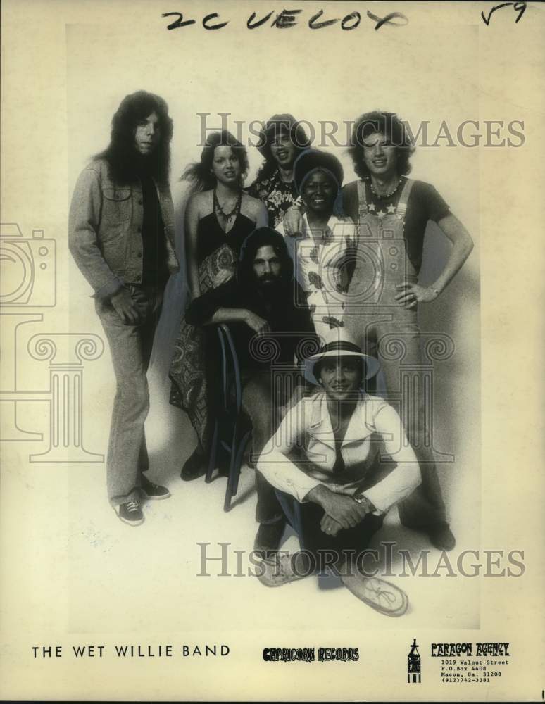 1975 The Wet Willie Band Members in Portrait - Historic Images