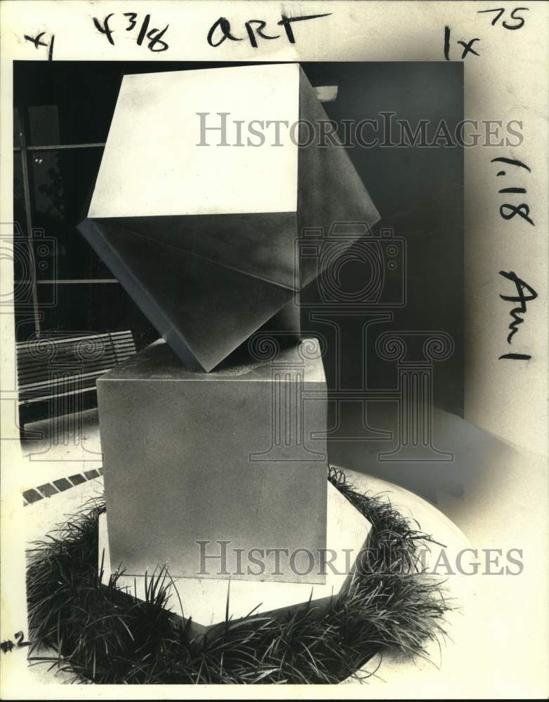 1981 &quot;Interlocking Boxes, Closed&quot; Sculpture by Arthur Silverman - Historic Images