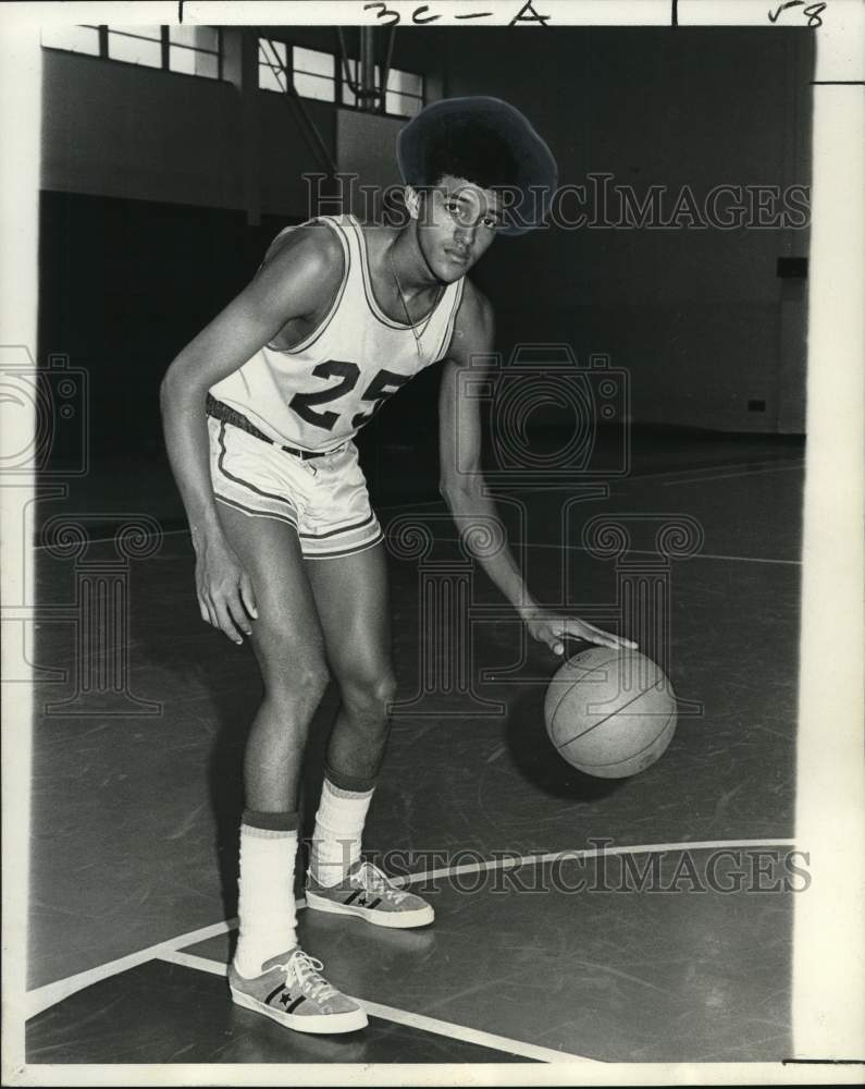 1973 Press Photo St. Augustine Forward Basketball Player Alphonse Shropshire- Historic Images