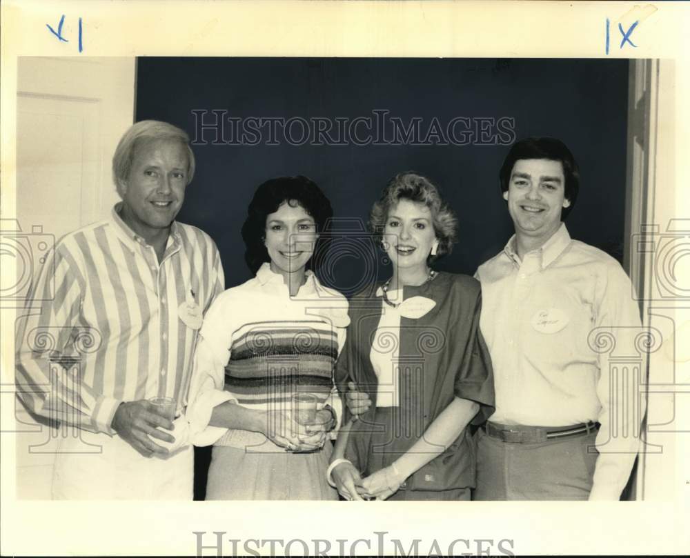 1984 Newt and Ann Reynolds with Corinne and Ken Laborde at Event - Historic Images