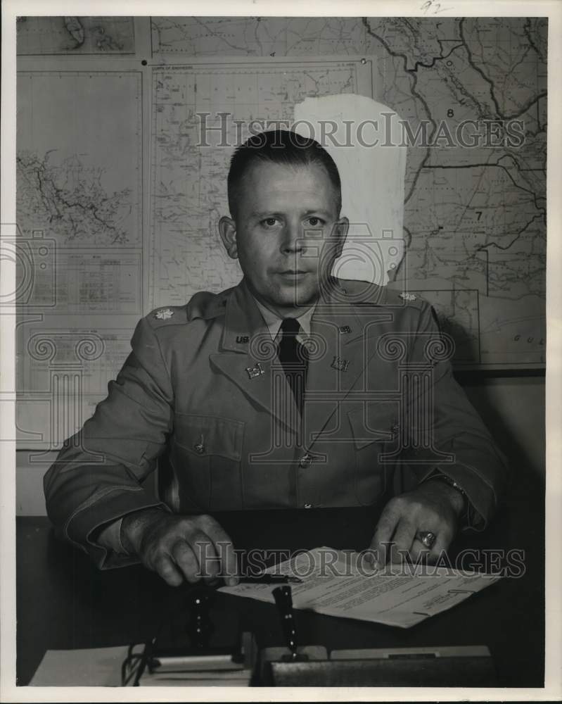 1953 Lt. Col. Bert Whaley transferred to US Air Force in Europe - Historic Images