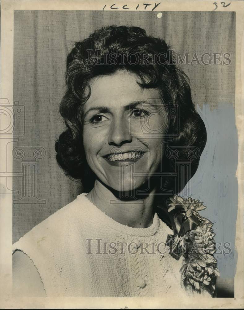 1965 Knights of Columbus Ladies Auxiliary president Audrey Wedig - Historic Images