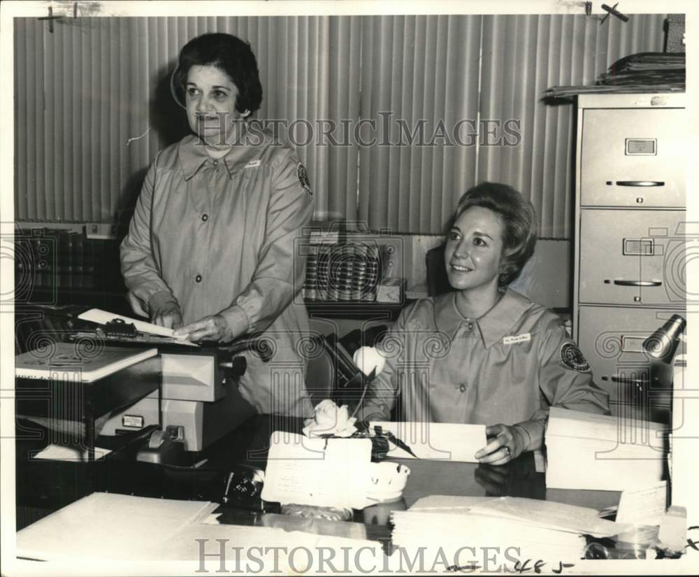 1967 Volunteers Mrs. C. H. Barrios and Mrs. A. J. Le Blanc - Historic Images