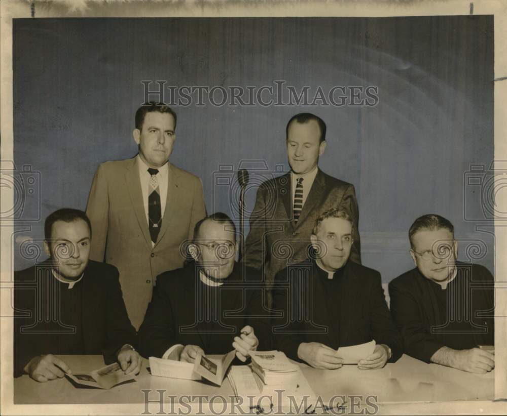 1959 West Bank Priests and Laymen plan St. Joseph&#39;s Abbey Retreat - Historic Images