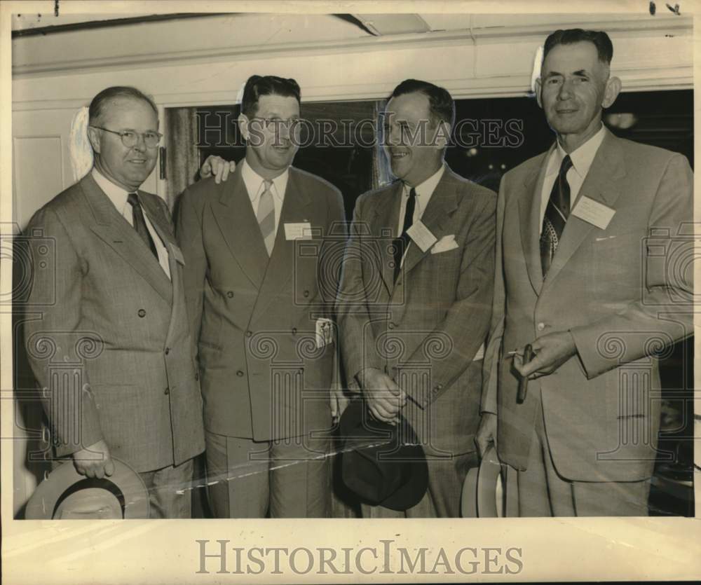1952 Press Photo Louisiana Legislative Representatives at New Orleans Facilities - Historic Images