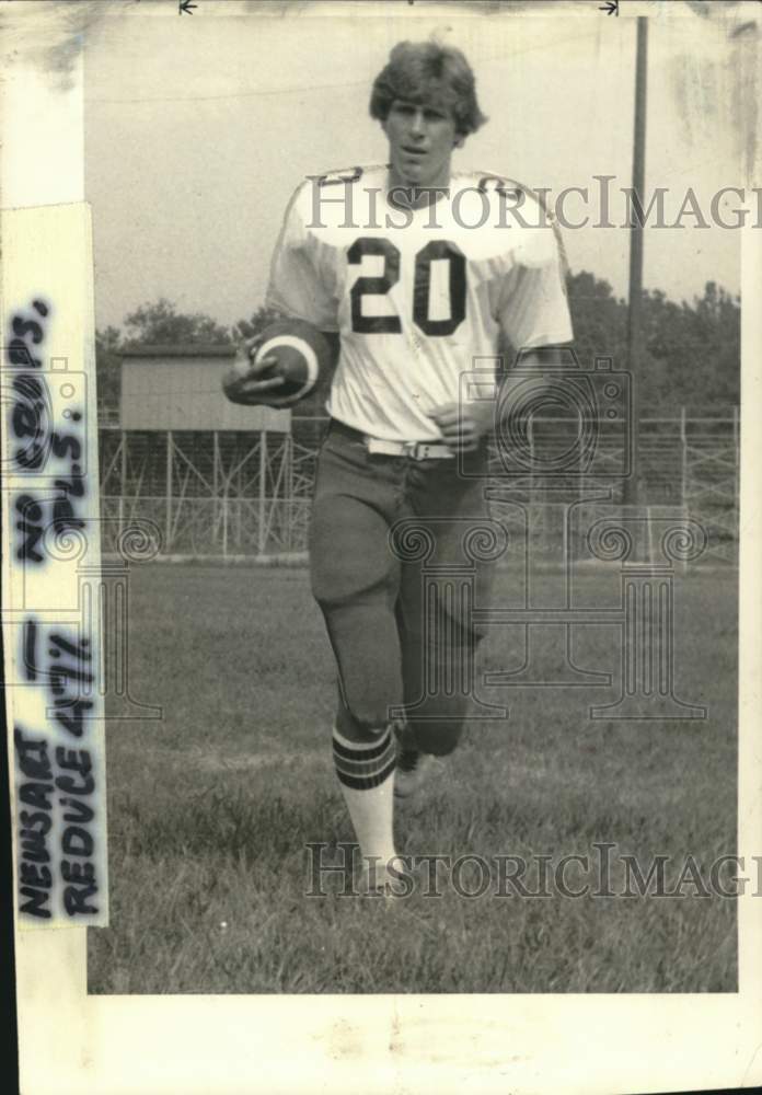 1978 Press Photo Alan Risher, Salmen High School Quarterback Football Player - Historic Images