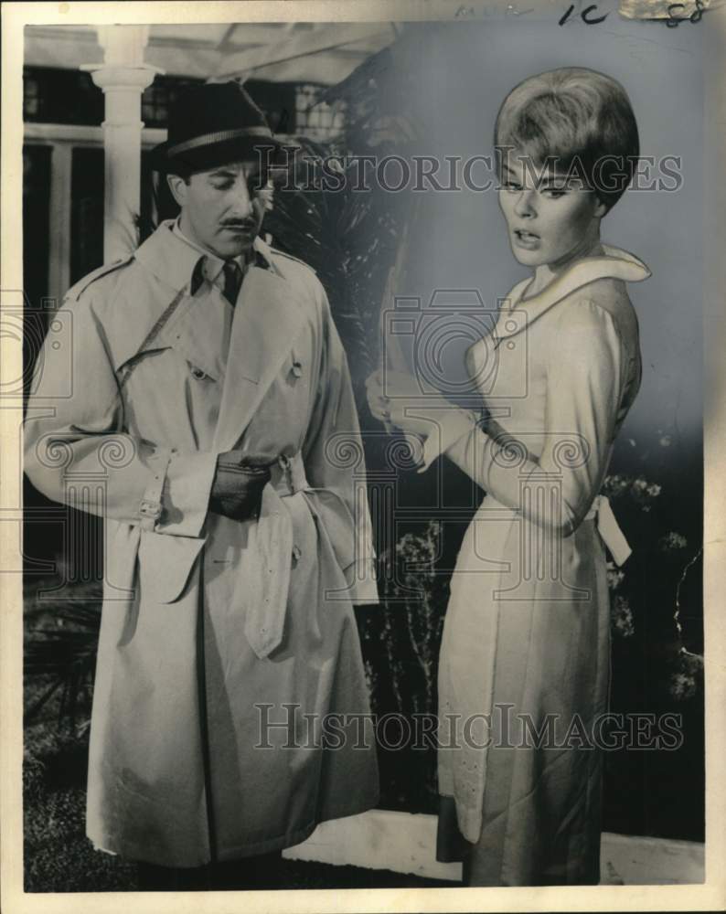 1964 Elke Sommer shown in scene from &quot;Shot in Dark.&quot; - Historic Images