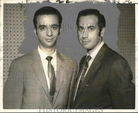 1970 Supply store officers Leonard Silver and Philip Kavalieratos - Historic Images
