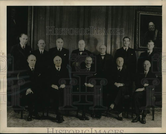 1939 Press Photo Members of the Great Britain's cabinet of war - noo79656 - Historic Images