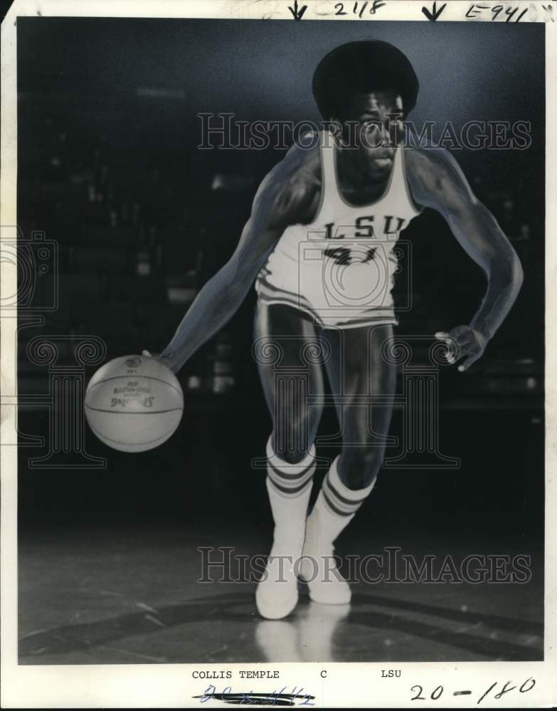 1974 Press Photo Collis Temple, Louisiana State University basketball player- Historic Images