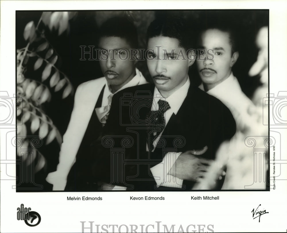 1995 Melvin Edmonds, Kevon Edmonds & Keith Mitchell of After 7. - Historic Images