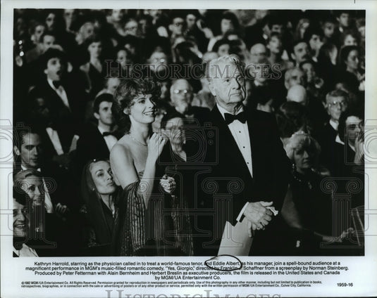 1982 Press Photo Kathryn Harrold and Eddie Albert in Yes, Giorgio. - nop01132- Historic Images