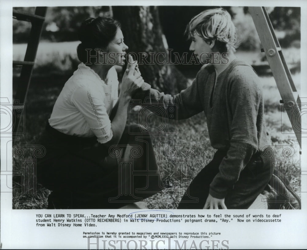 1981 Press Photo Jenny Agutter and Otto Rechenberg star in Amy. - nop01242- Historic Images