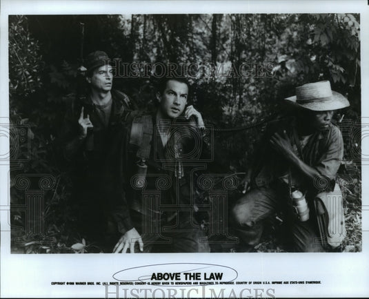 1988 Steven Seagal stars in Above the Law. - Historic Images