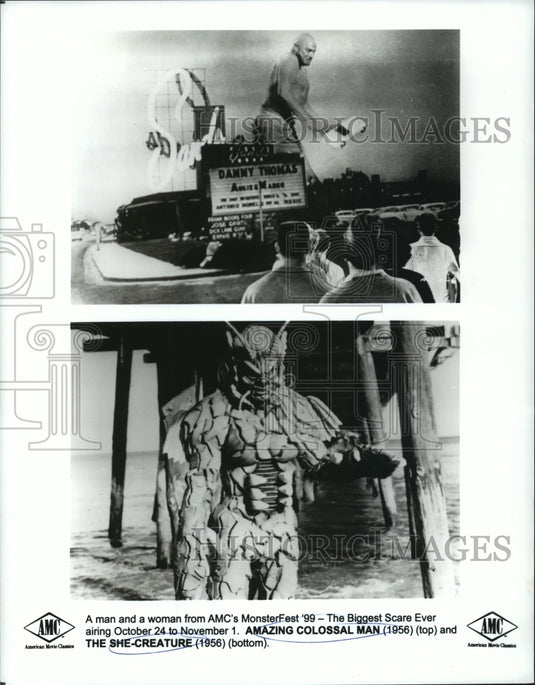 1999 Scenes from Amazing Colossal Man 1956 and The She-Creature.-Historic Images