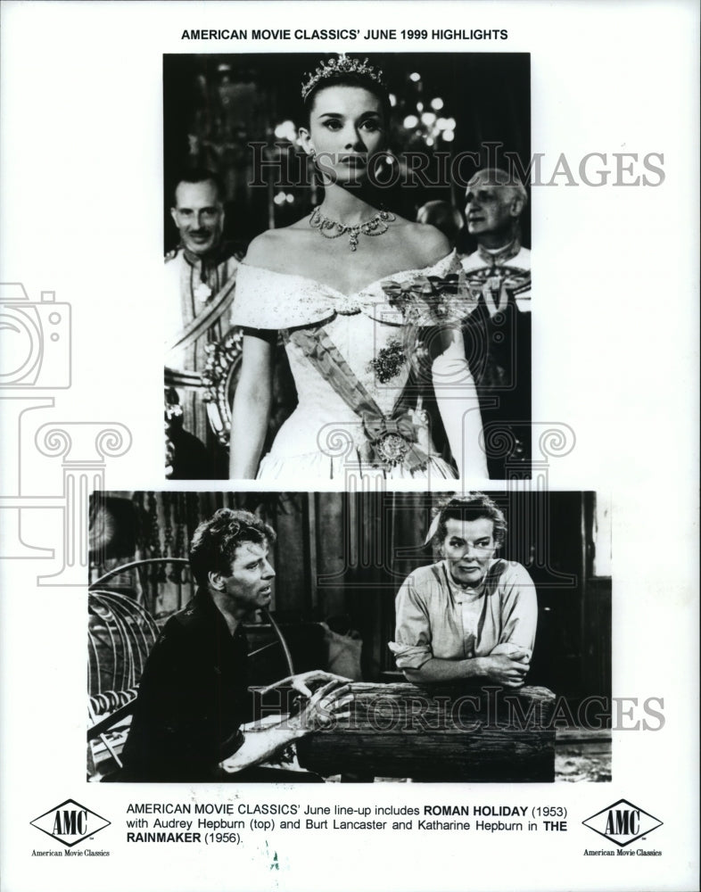 1999 Scenes from Roman Holiday 1953 and The Rainmaker 1956.-Historic Images