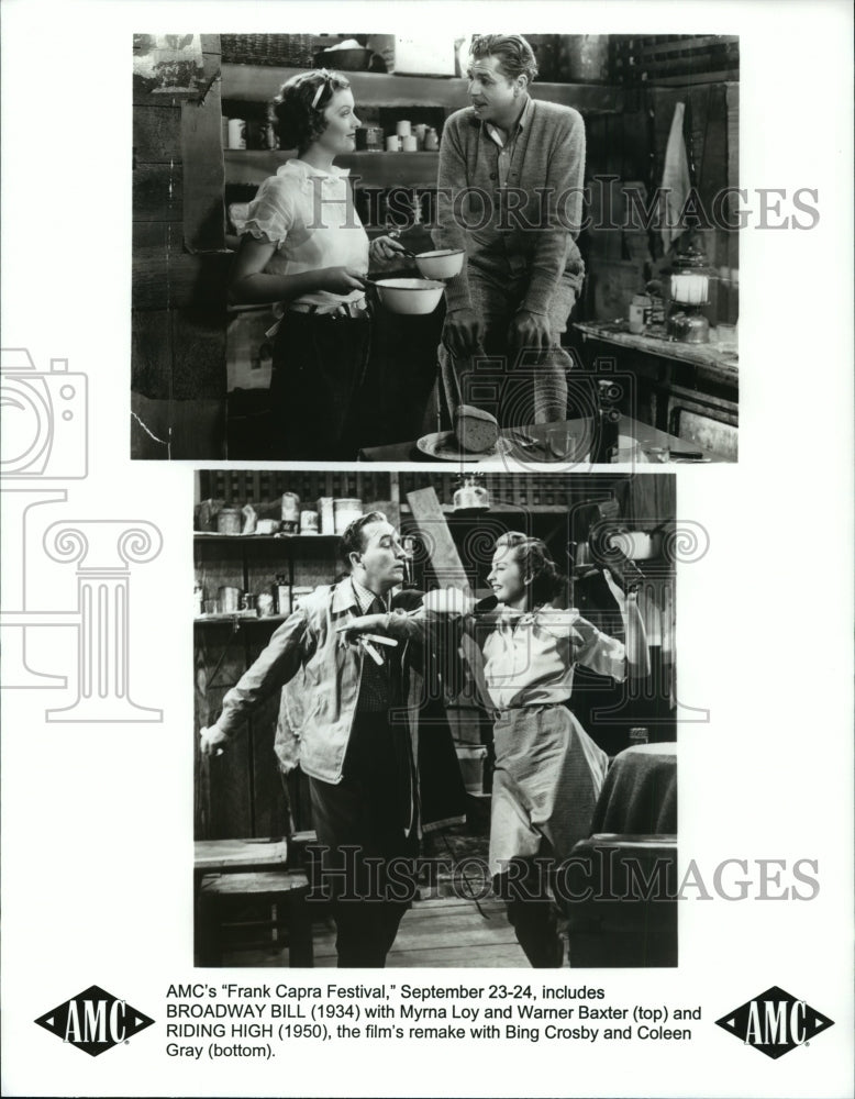 1998 Scenes from Broadway Bill 1934 and Riding High 1950, on AMC.-Historic Images
