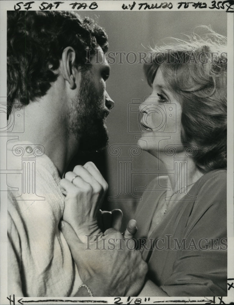 1979 Press Photo Constance McCashin and Christopher Allport on Knots Landing.-Historic Images