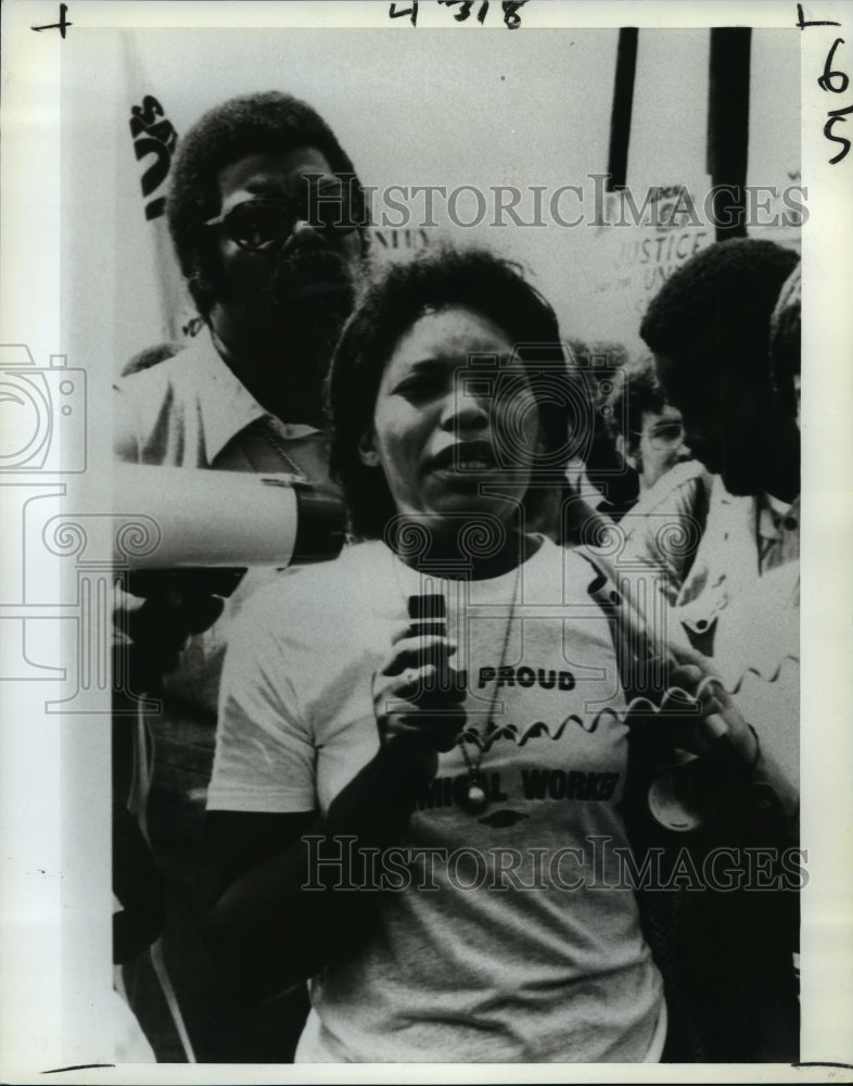 1983 Press Photo Scene from &quot;Resurgence: The Movement of Equality vs. the KKK&quot; - Historic Images