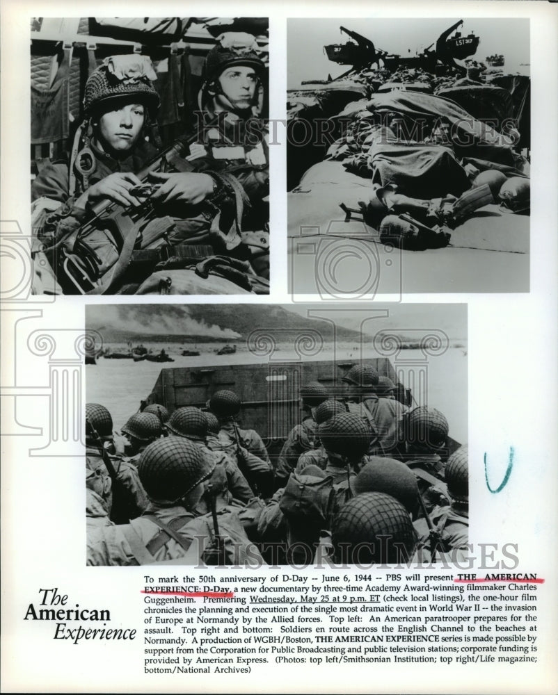 1994 &quot;The American Experience: D-Day&quot; PBS Charles Guggenheim - Historic Images