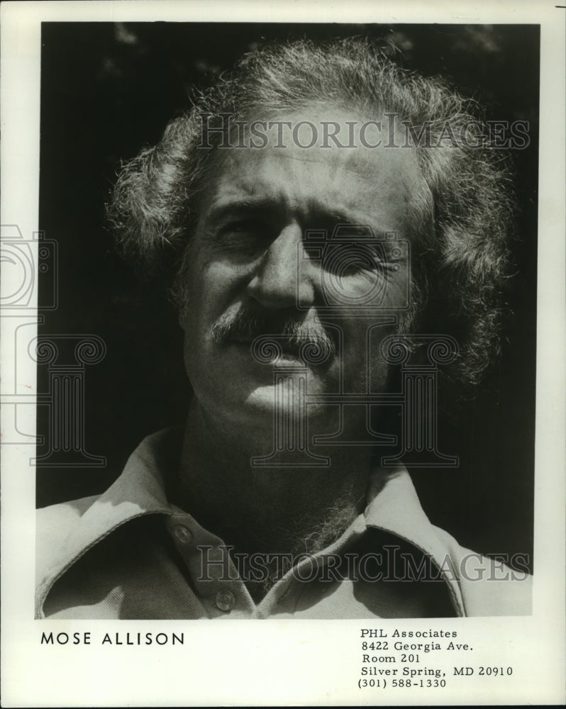 1978 Press Photo Pianist Mose Allison - nop02826-Historic Images