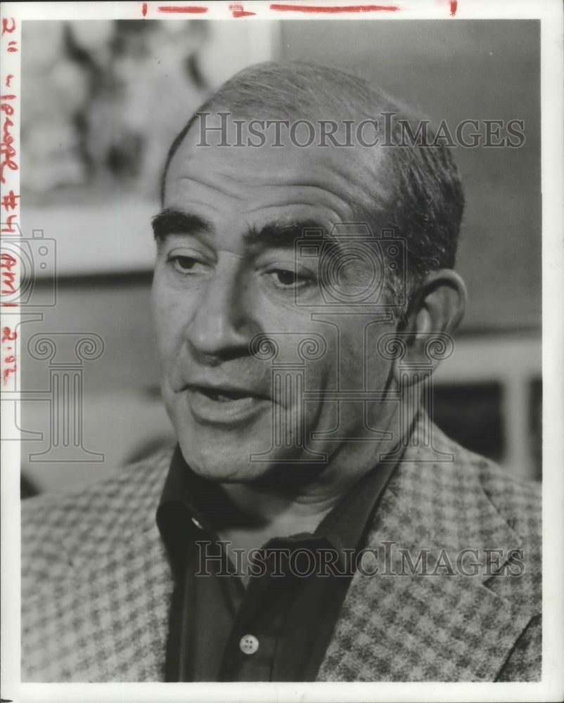 1978 Actor Edward Asner is host of "Raised in Anger" special on PBS - Historic Images