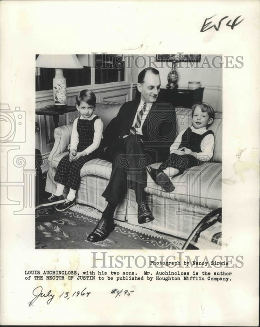 1966 Author "The Rector of Justin" Louis Auchincloss & Sons - Historic Images
