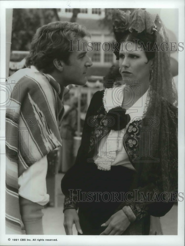 1991 Lucie Arnaz and Kevin Kilner on Sons and Daughters, on CBS. - Historic Images