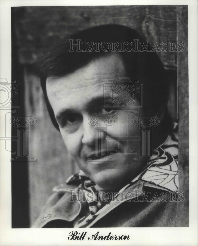 1978 Press Photo Bill Anderson, country singer, songwriter and TV host ...