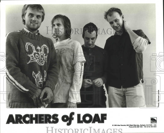 1995 Press Photo Archers of Loaf, Indie rock band. - Historic Images