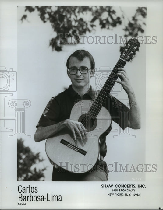 Carlos Barbosa-Lima,  Brazilian virtuoso guitarist and arranger. - Historic Images