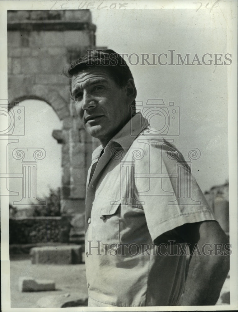 1973 Actor Gene Barry in "Maroc 7" ABC TV Movie - Historic Images