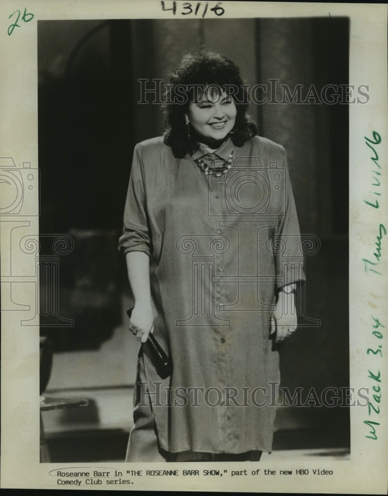 1988 Roseanne Barr in The Roseanne Barr Show, on HBO Comedy Club. - Historic Images