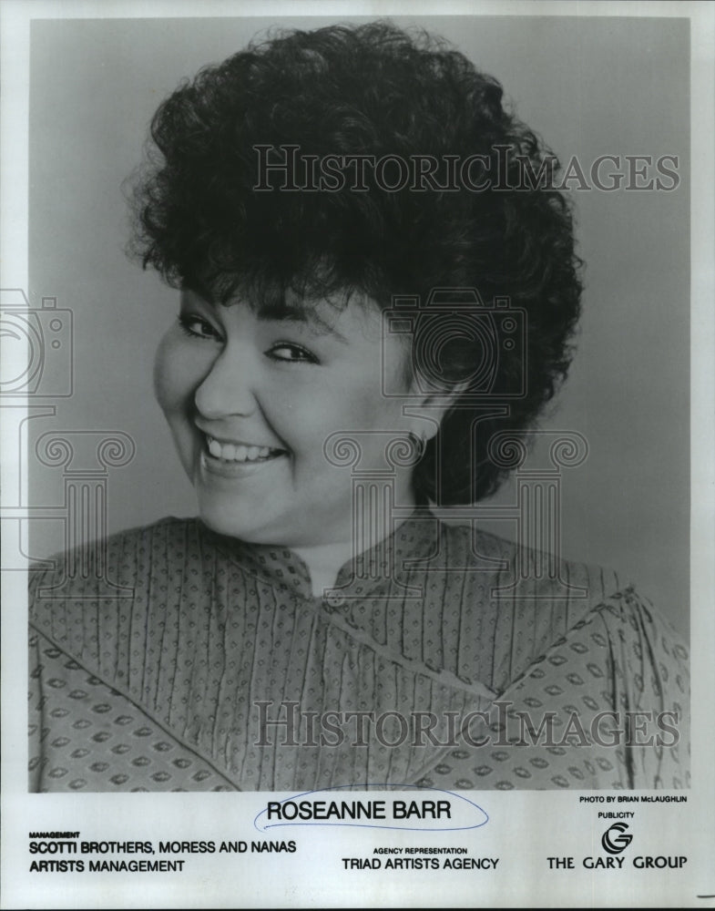 1986 Roseanne Barr, comedienne and actress. - Historic Images