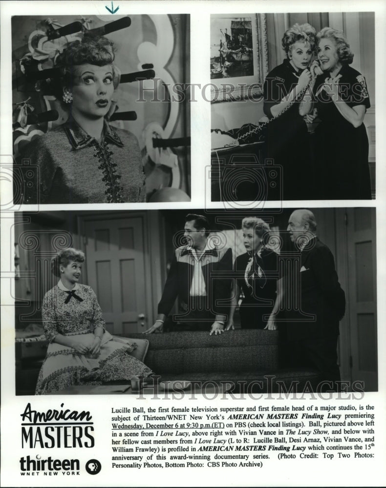 2000 Lucille Ball profiled on American Masters Finding Lucy, on PBS. - Historic Images