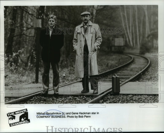 1992 Press Photo Mikhail Baryshnikov and Gene Hackman in Company Business.-Historic Images