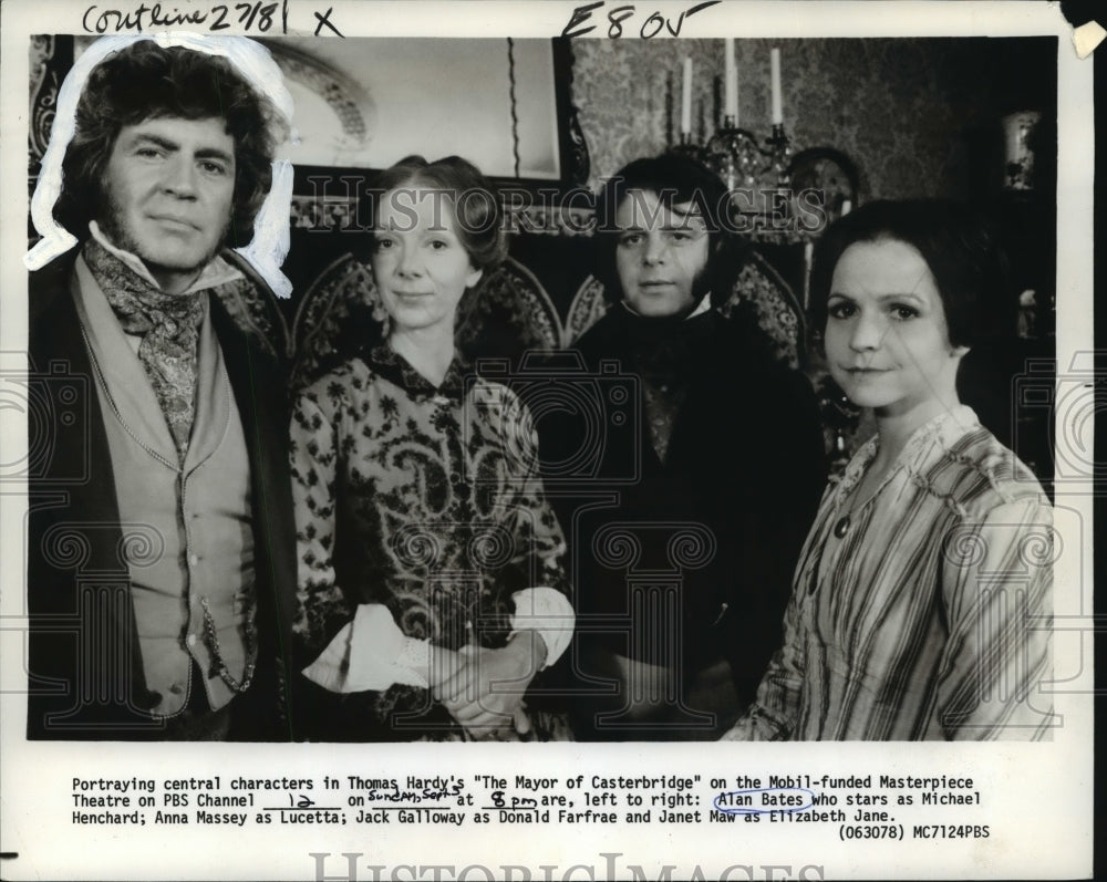 1978 Cast Members of &quot;The Mayor of Casterbridge&quot; Masterpiece Theater - Historic Images