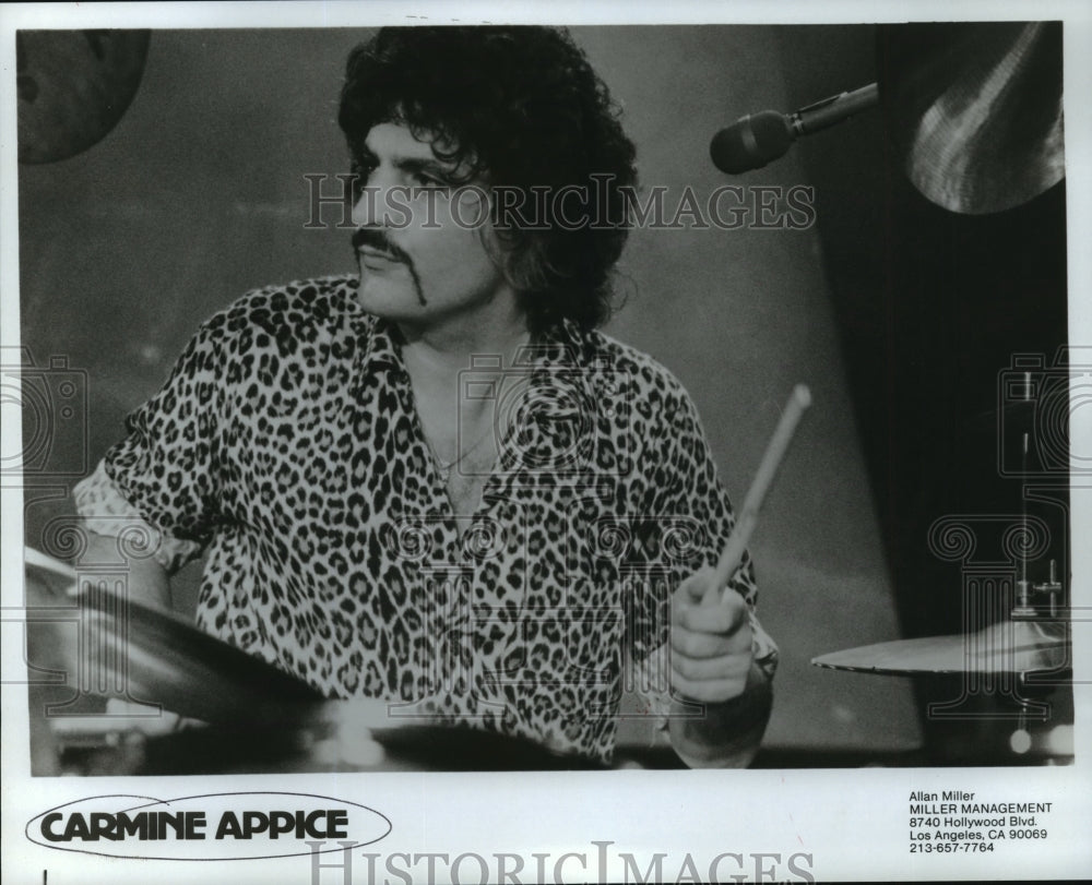 1984 Carmine Appice, rock drummer and songwriter. - Historic Images