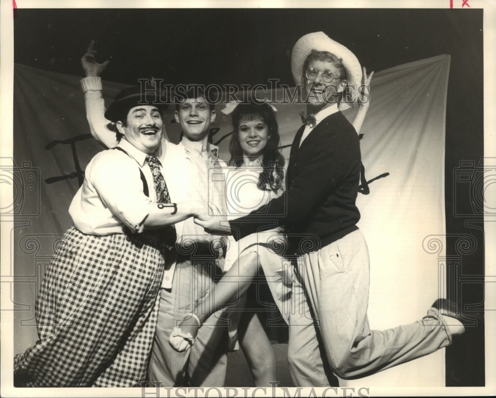 Wayne Daigrepont and cast of &quot;The Fantastics,&quot; Bayou Dinner Theatre - Historic Images