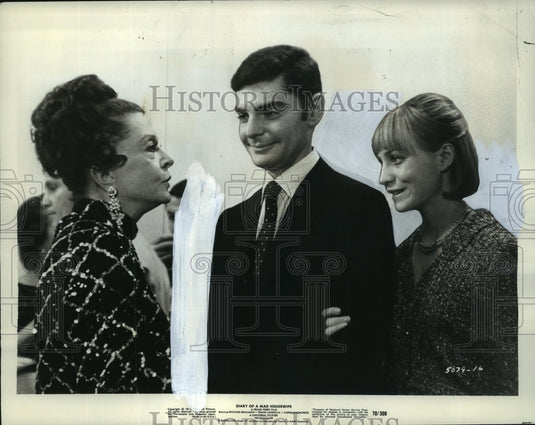 1970 Press Photo Richard Benjamin, Carrie Snodgrass in Diary of a Mad Housewife - Historic Images