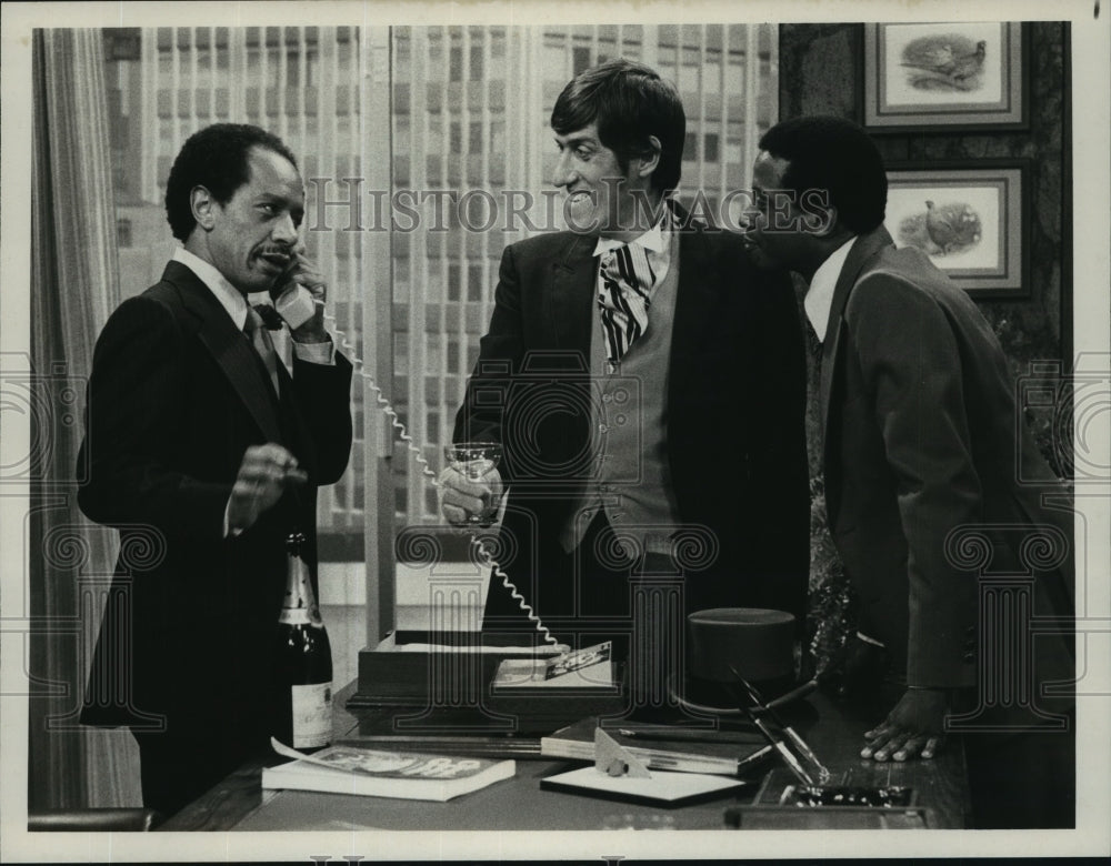 1978 Sherman Hemsley and Paul Benedict on The Jeffersons, on CBS. - Historic Images