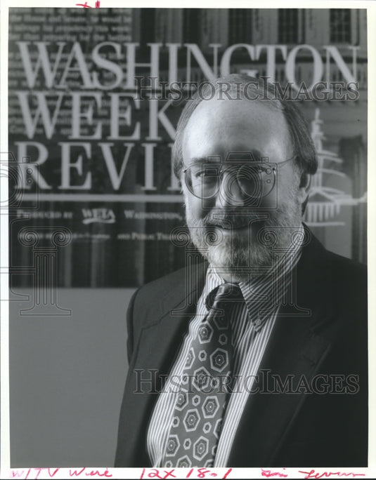 1994 Press Photo Ken Bode, WETA Senior Correspondent "Washington Week in Review"-Historic Images