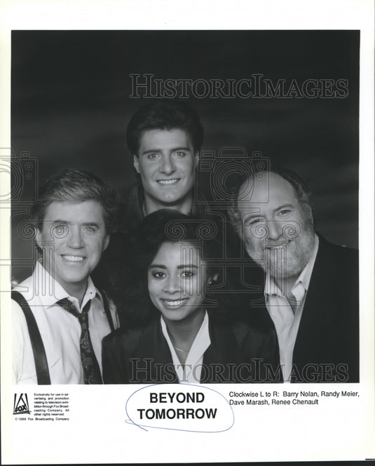 1989 Press Photo "Beyond Tomorrow" Barry Nolan, Randy Meier, Dave Marash-Historic Images