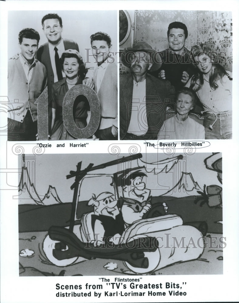 1987 Press Photo Scenes from &quot;TV&#39;s Greatest Bits&quot; &quot;Ozzie and Harriet&quot; etc. - Historic Images