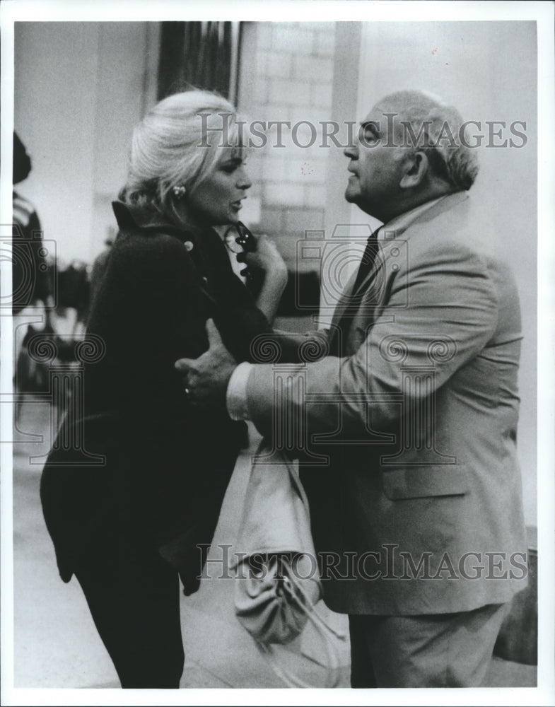 1986 Press Photo Meredith Baxter Birney &amp; Ed Asner in Kate&#39;s Secret, on NBC. - Historic Images