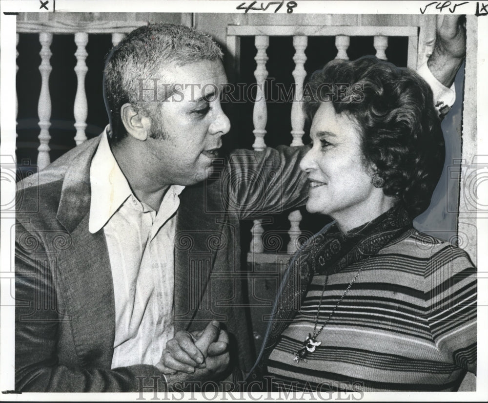 1975 Press Photo Frank Bennett and Virginia Tietje in The Time of the Cuckoo - Historic Images